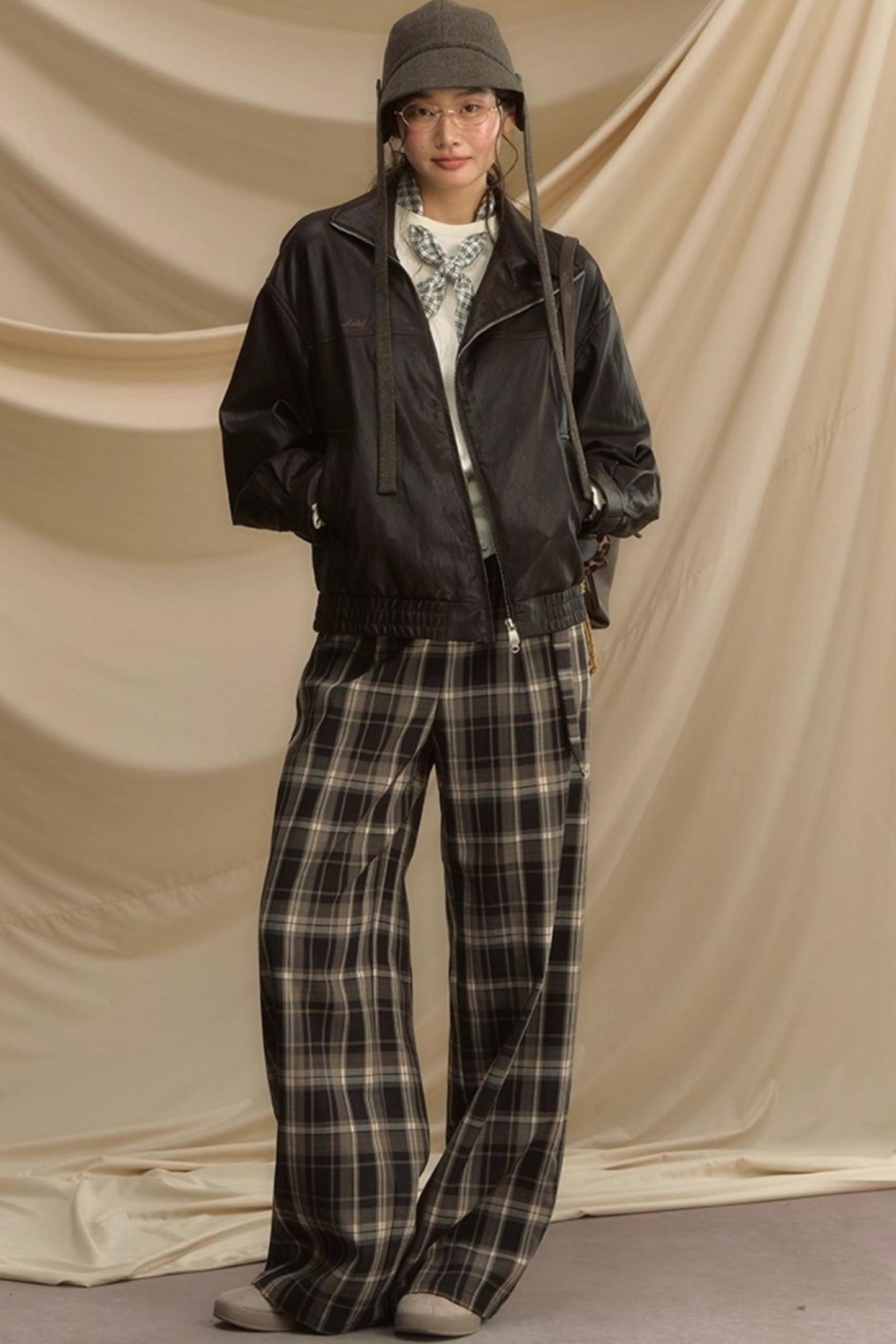 Secret Lazy Plaid Pants
