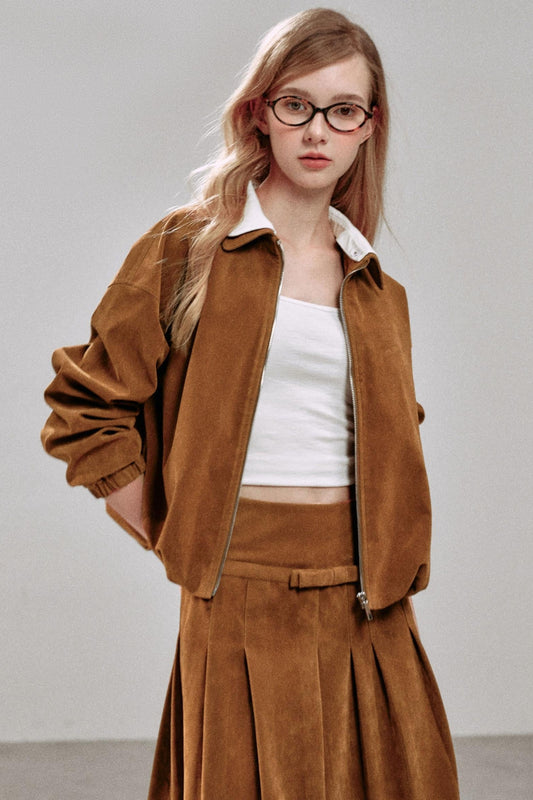 Detachable Bow Collar Jacket