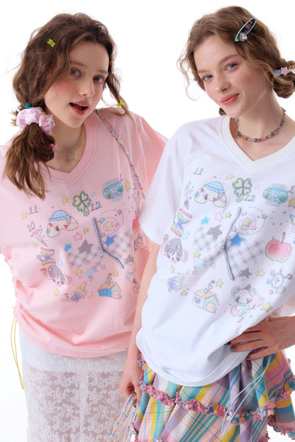 Loose Fit Art Print T-Shirt