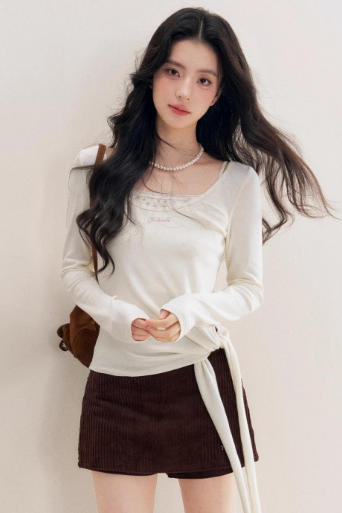 Lace Trim Patchwork Top