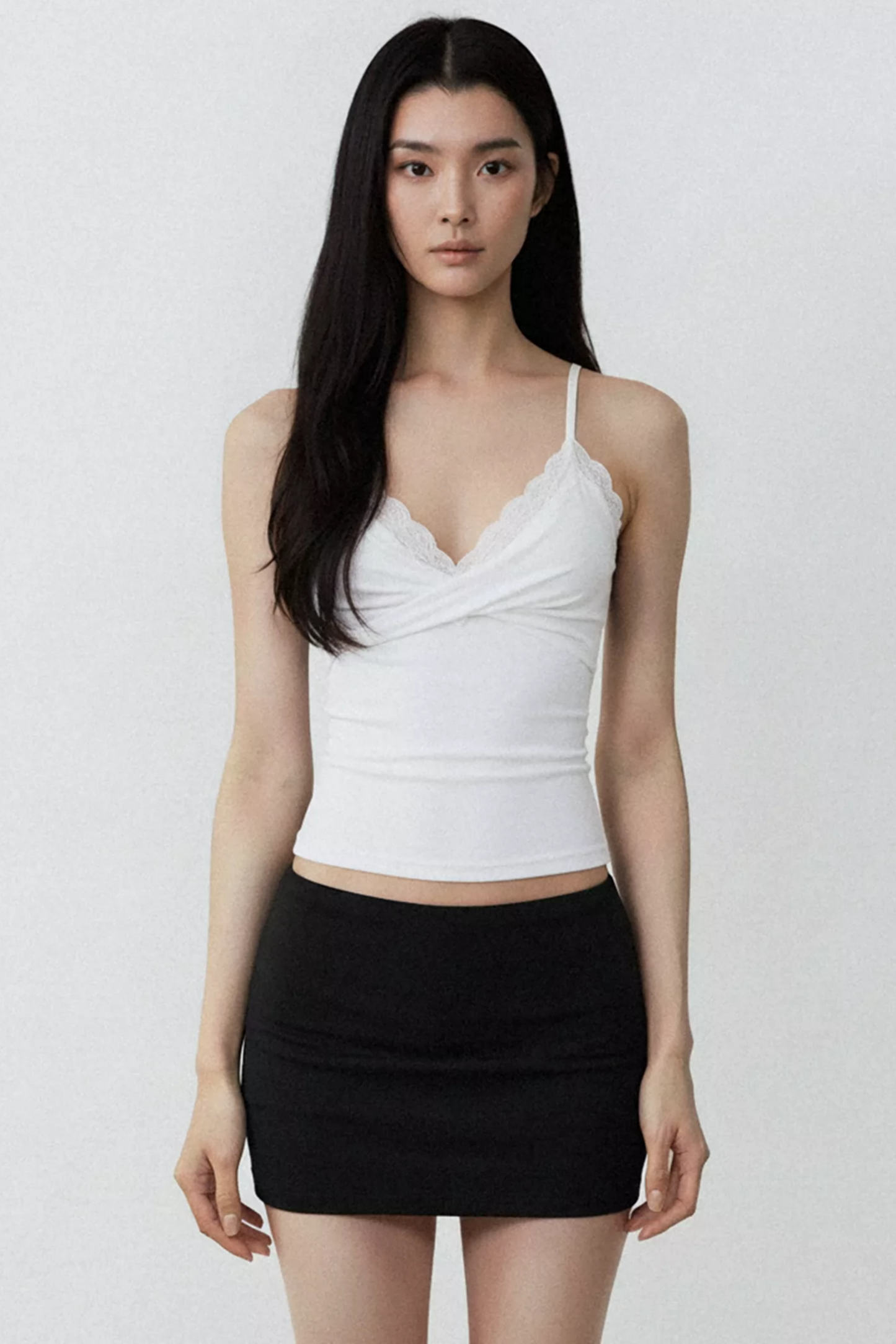 Pure White Desire Lace Camisole