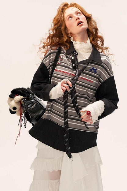 Vintage Striped Polo Shirt