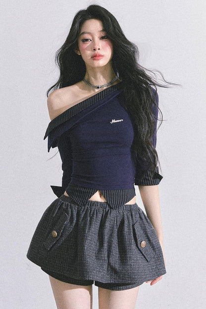 Gray Tone Striped T-Shirt