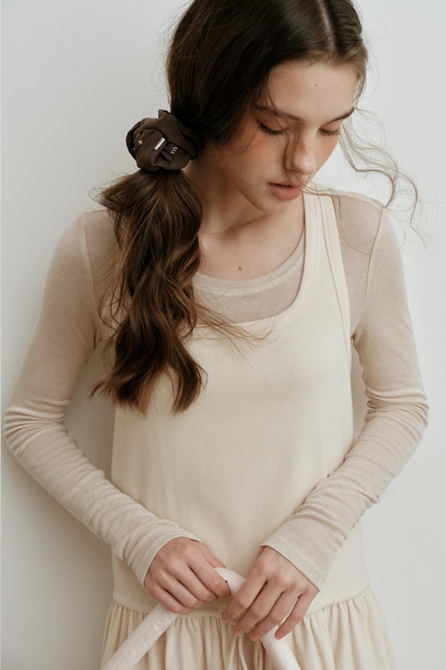 Soft Wool Blend Long-Sleeved Inner Top