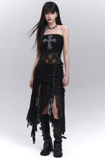 Subculture Vibes Black Skirt