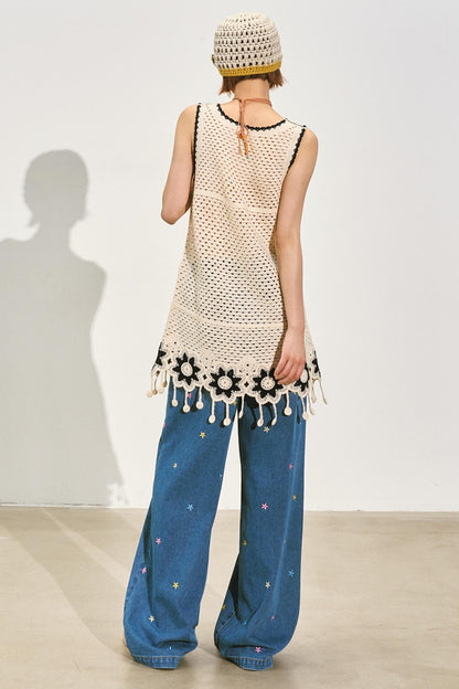 Chic Crochet Lace Midi Top