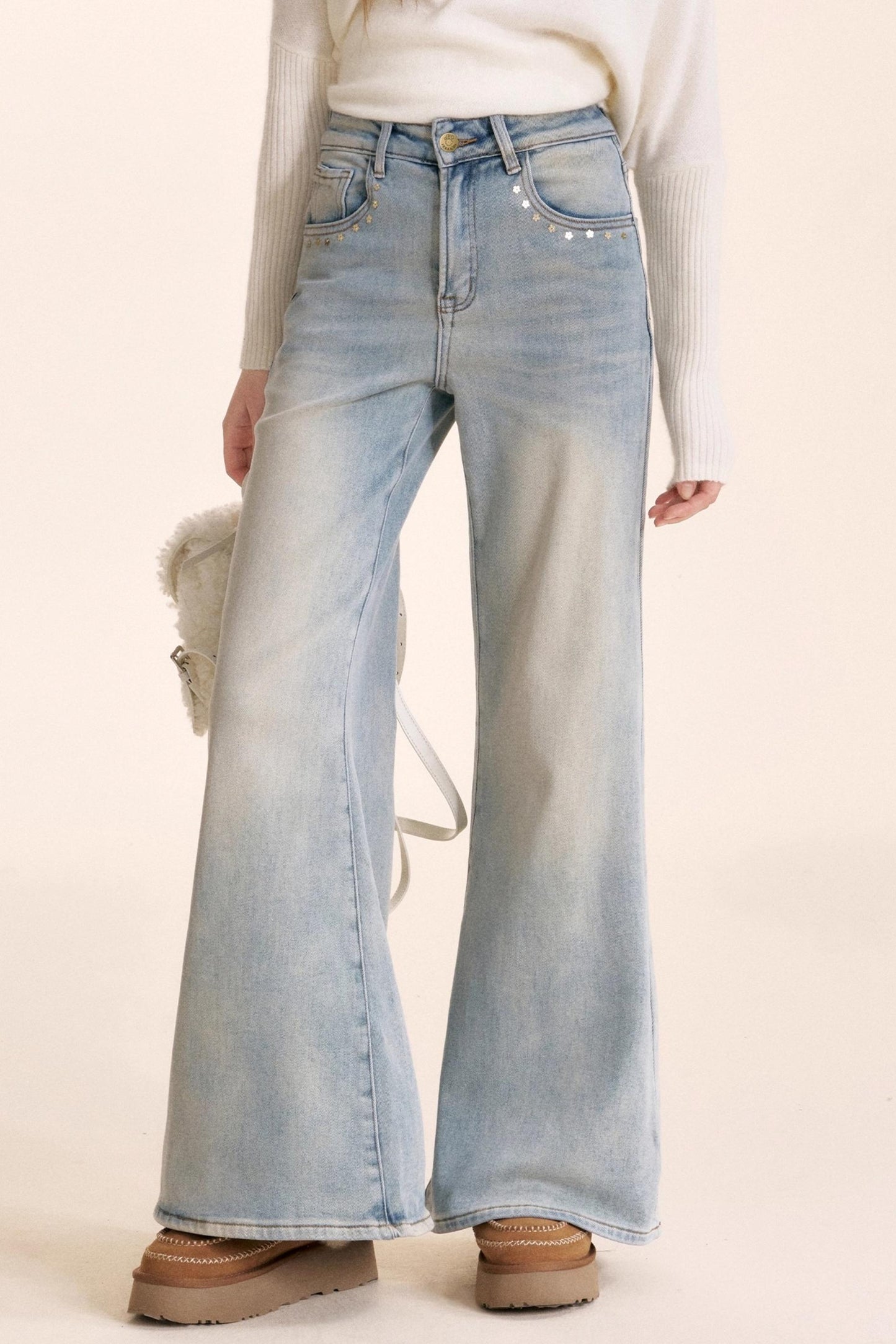 Romantic French Flared Jeans