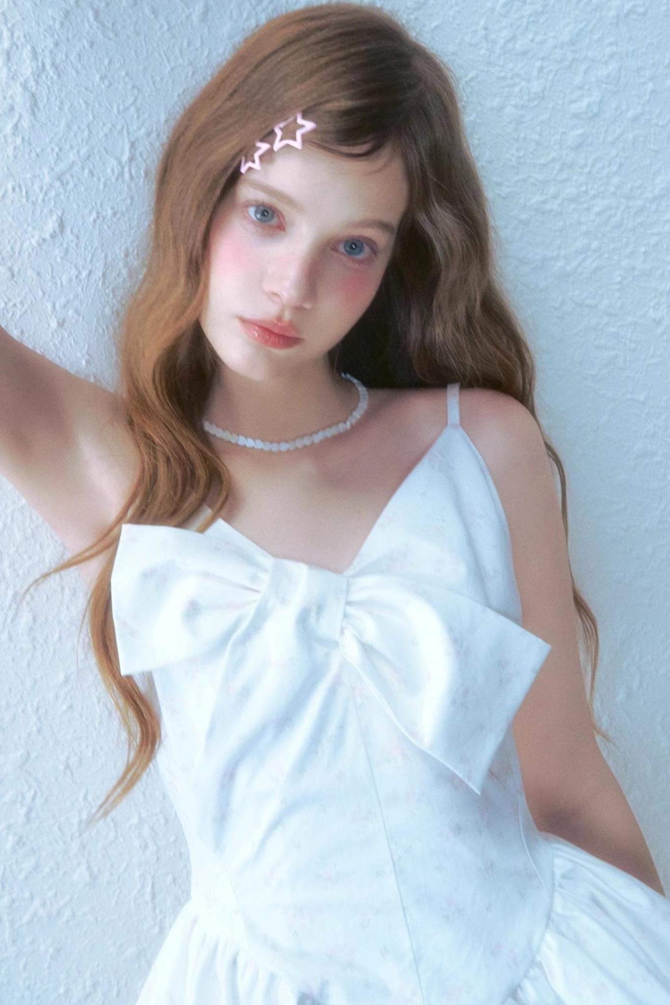 Floral Halter Poncho Dress