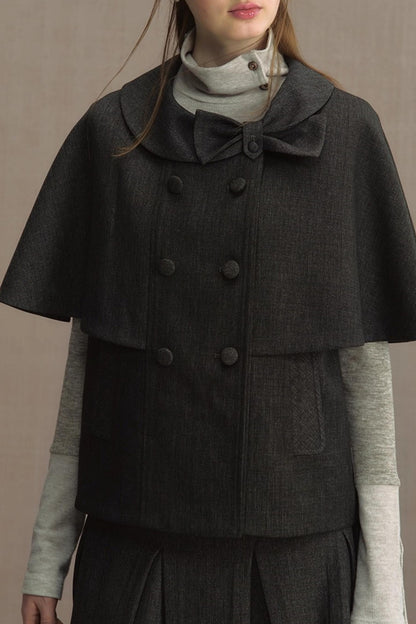 Retro Cape Vest Shawl Jacket Set-Up