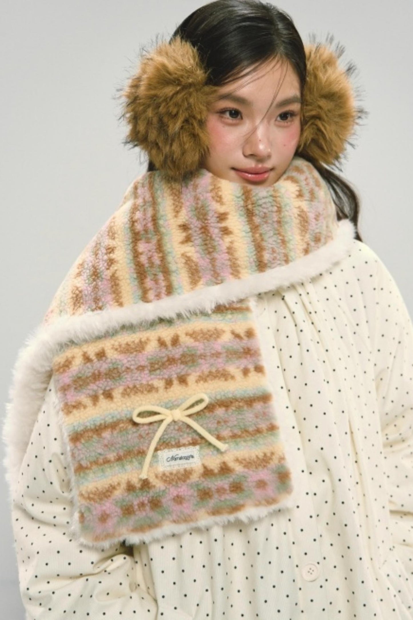 Fair Isle Plush Scarf