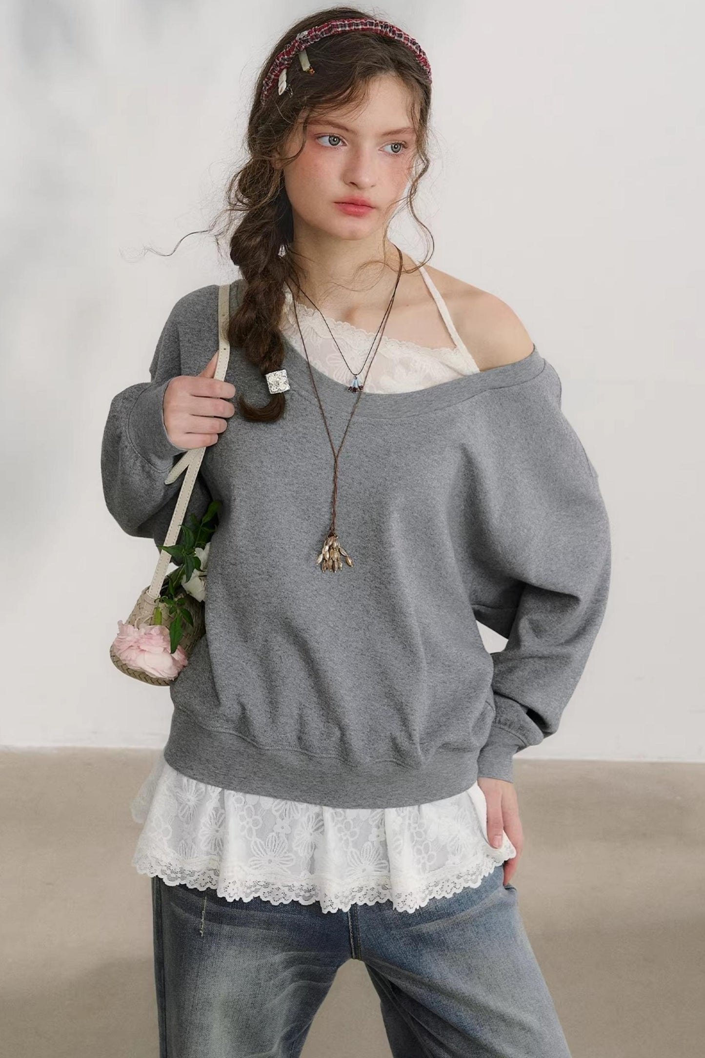 Floral Pleats Off-Shoulder Top