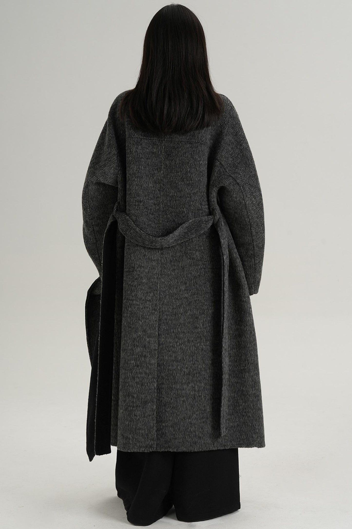 Reversible Long Wool Coat