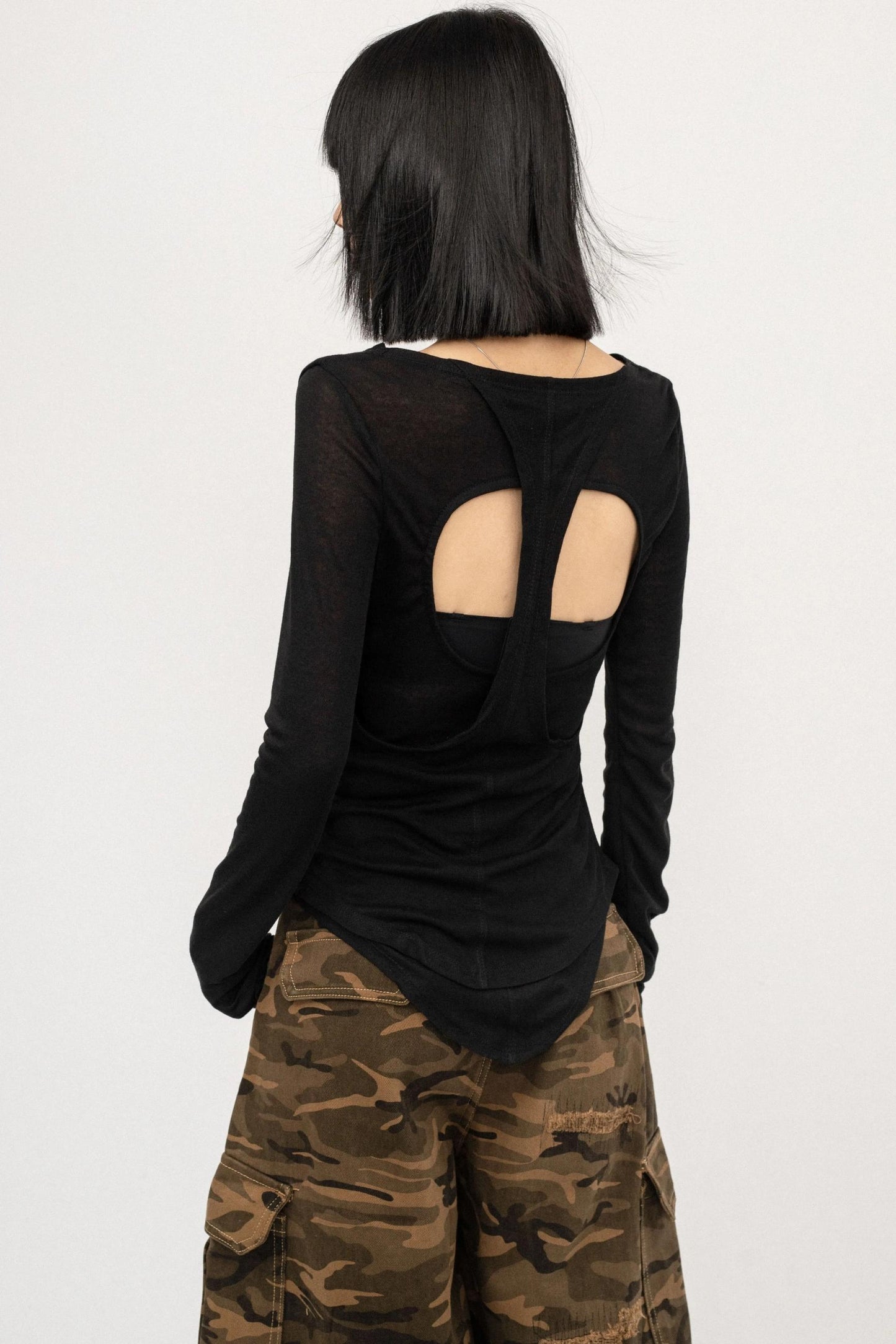 Spice Girl Black Long Sleeve Shirt