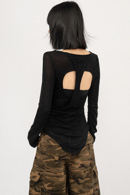 Spice Girl Black Long Sleeve Shirt