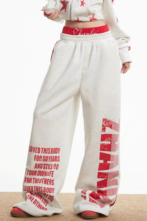 Spicy Girl Off-Shoulder Sweatshirt Set-Up