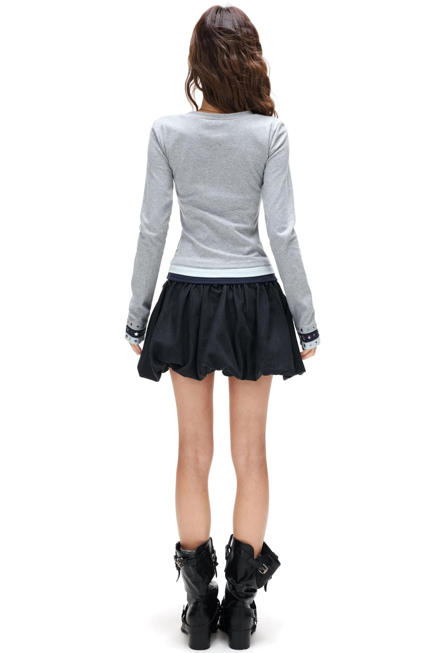 Floral Bud A-Line Skirt