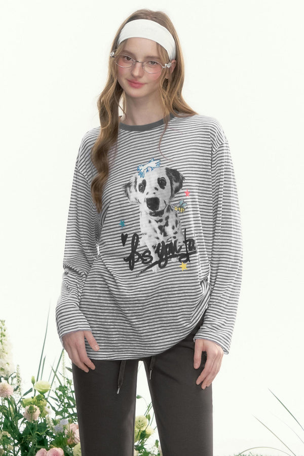 Vintage Striped Long Sleeve Tee