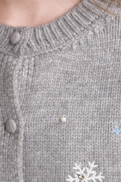 Snowflake Crochet Cardigan