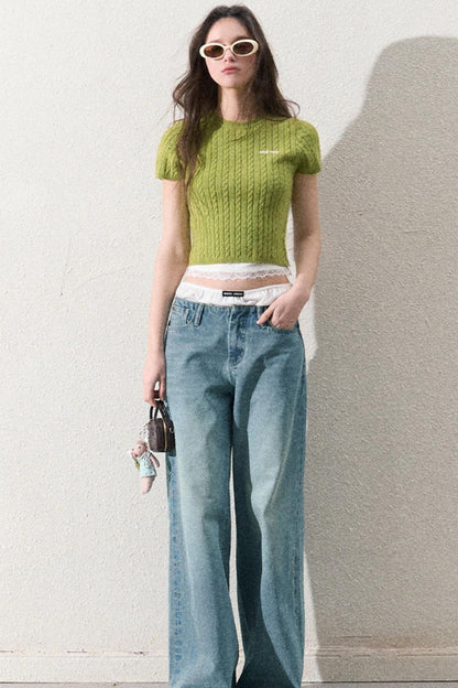 Elegant Fitted Short-Sleeve Top