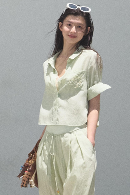 Lake Lyocell Beaded Shirt