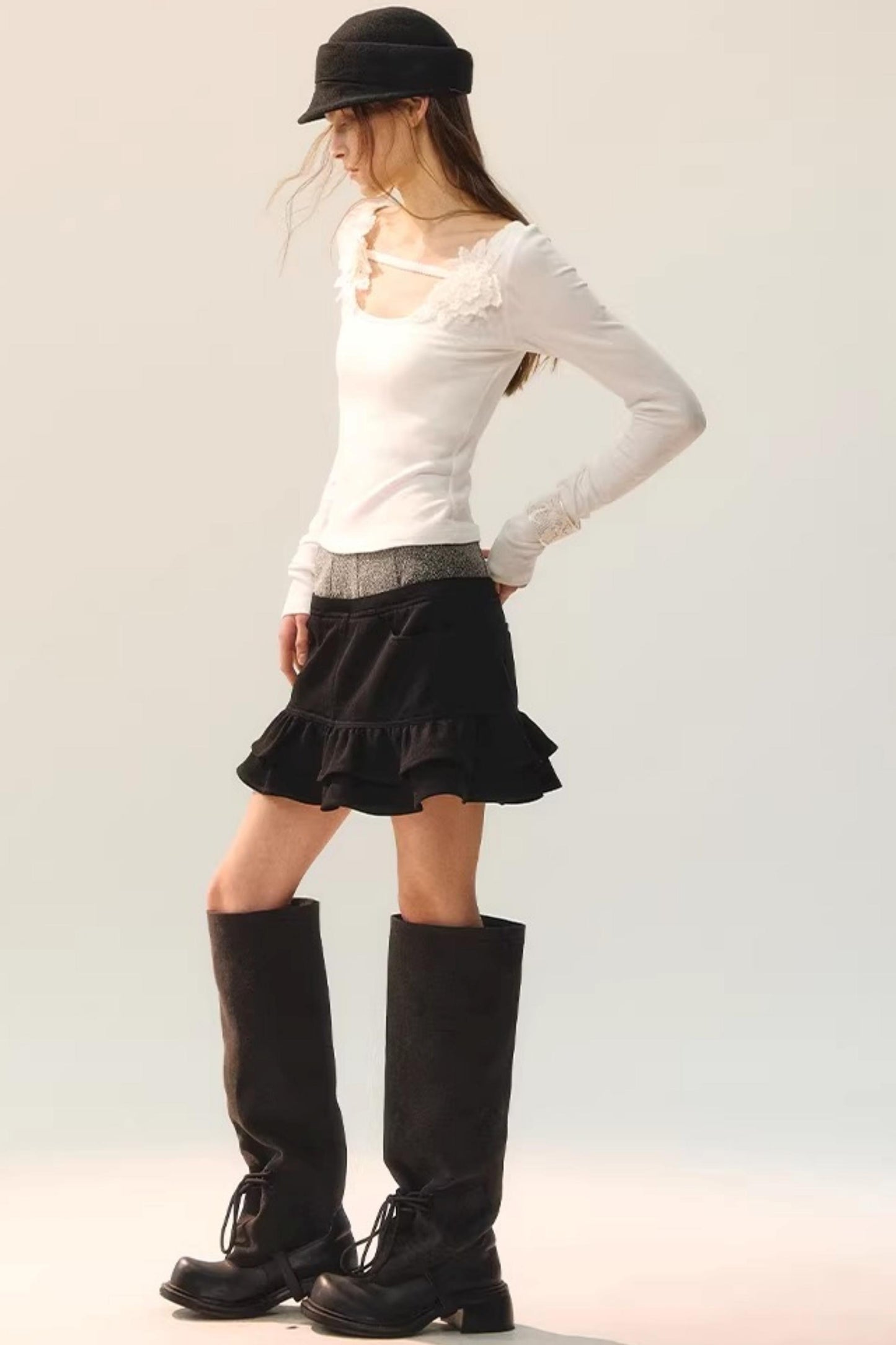 Elegant Floral Ribbon Blouse