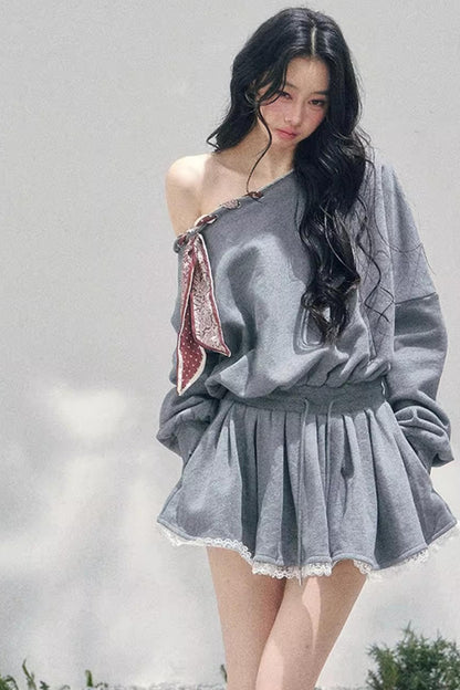 Spitzen-Ein-Schulter-Kleid