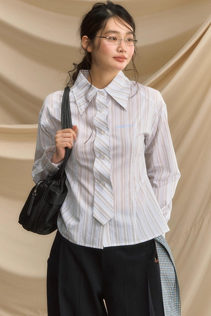 Pleats Gray Trousers