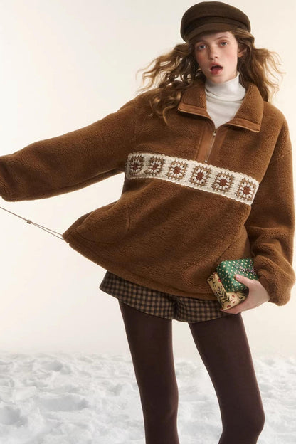 Crochet Floral Patchwork Jacket