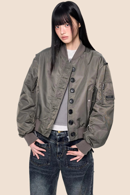 Stand Collar Retro Jacket