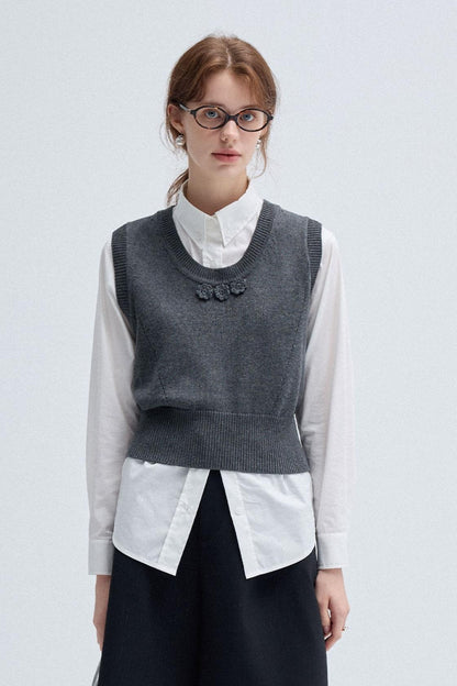 Spring Autumn Knitted Vest