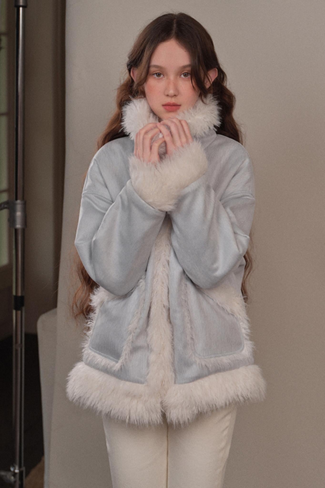 WINTER THICKENED FUR COTTON JACKET