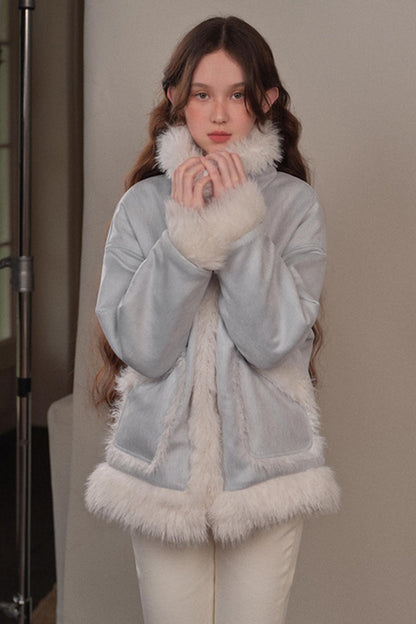 Winter Thickened Fur Cotton Jacket