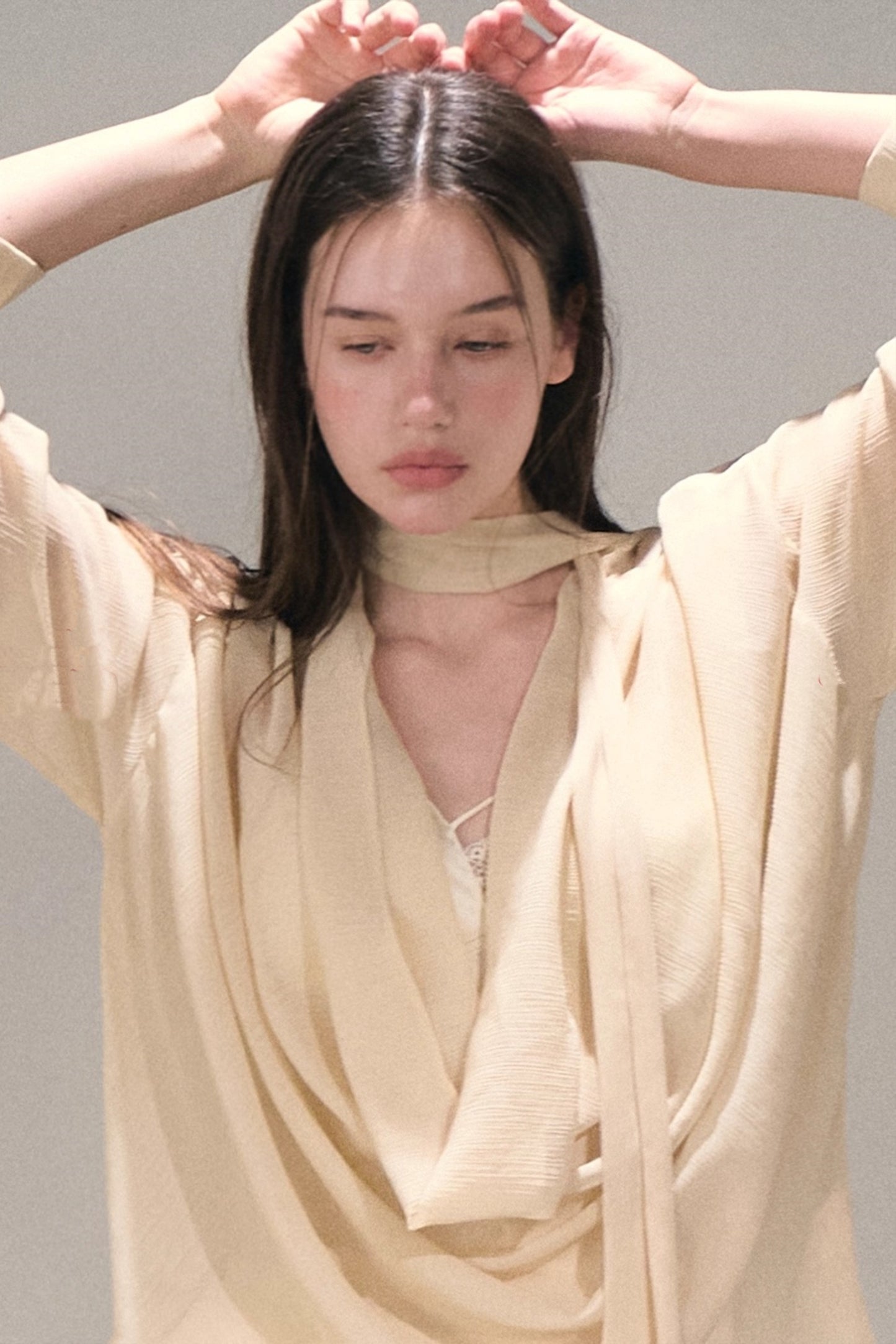 Twilight Chiffon Swing Neck Top