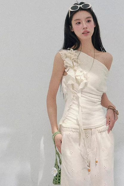 Light Whisper Ruffled Blouse