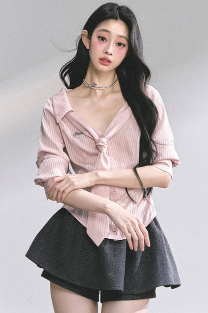 French Waist Slimming Sweet Top