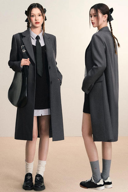 Autumn Long Shoulder Trench Coat