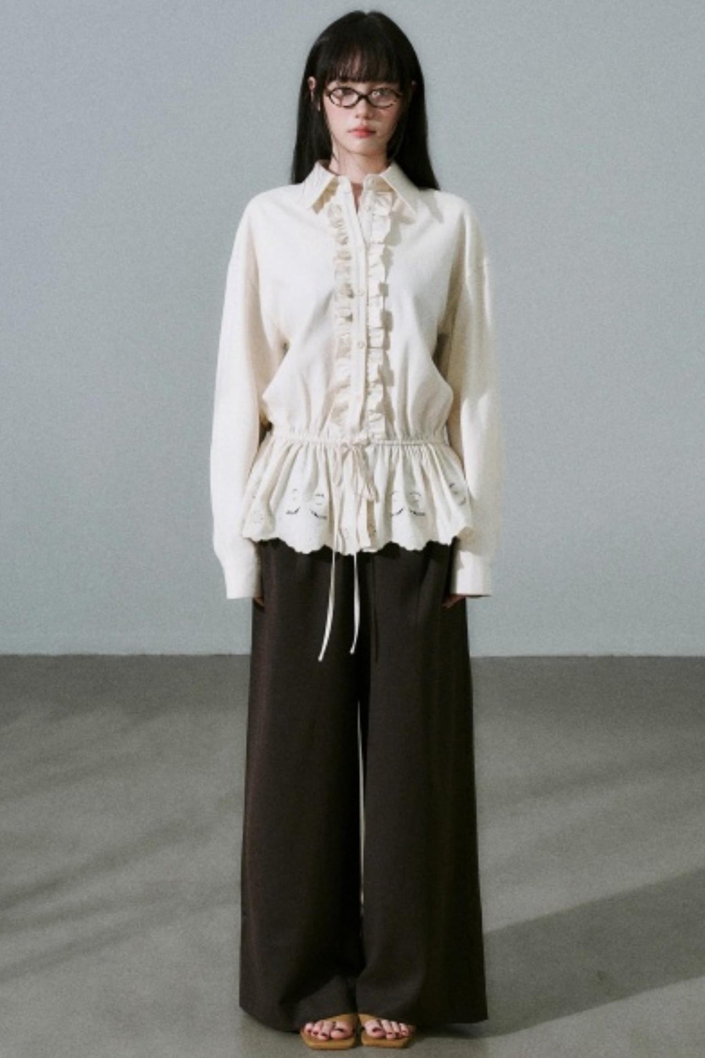 Laser Cut Tencel Shirt