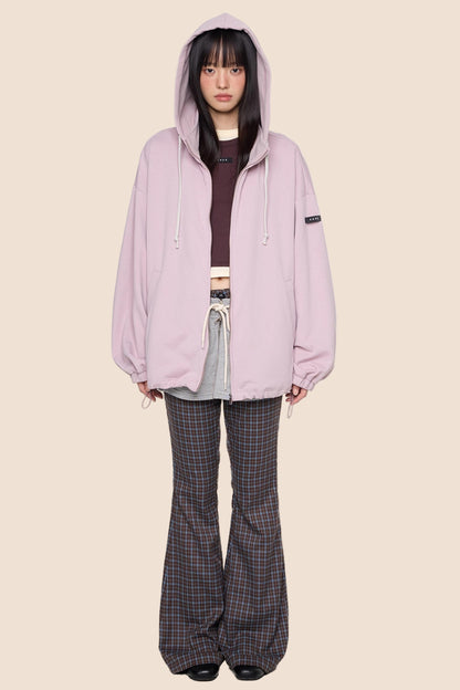 Vintage Drawstring Hoodie Jacket