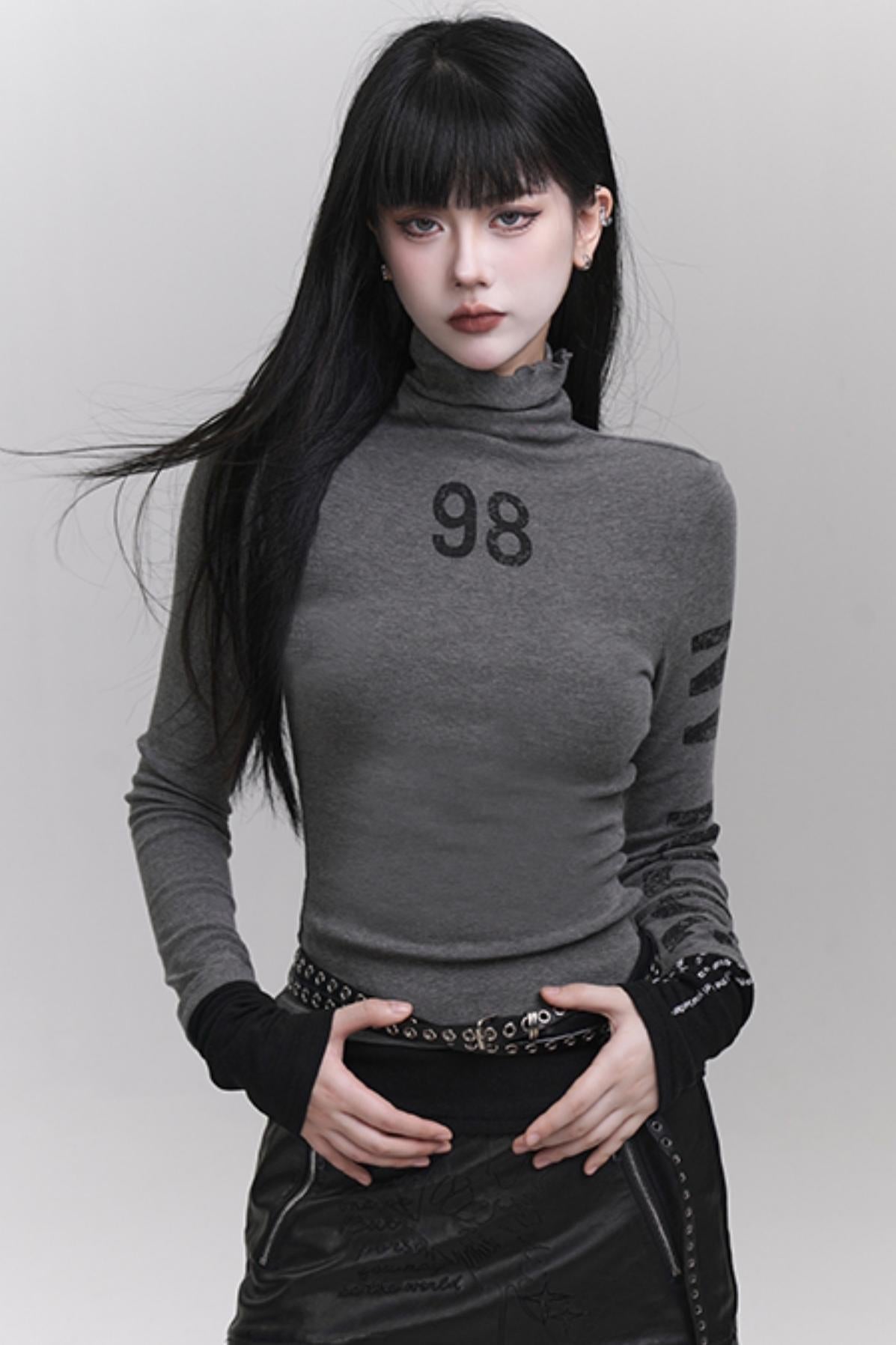 Women's High-Neck Knit Top