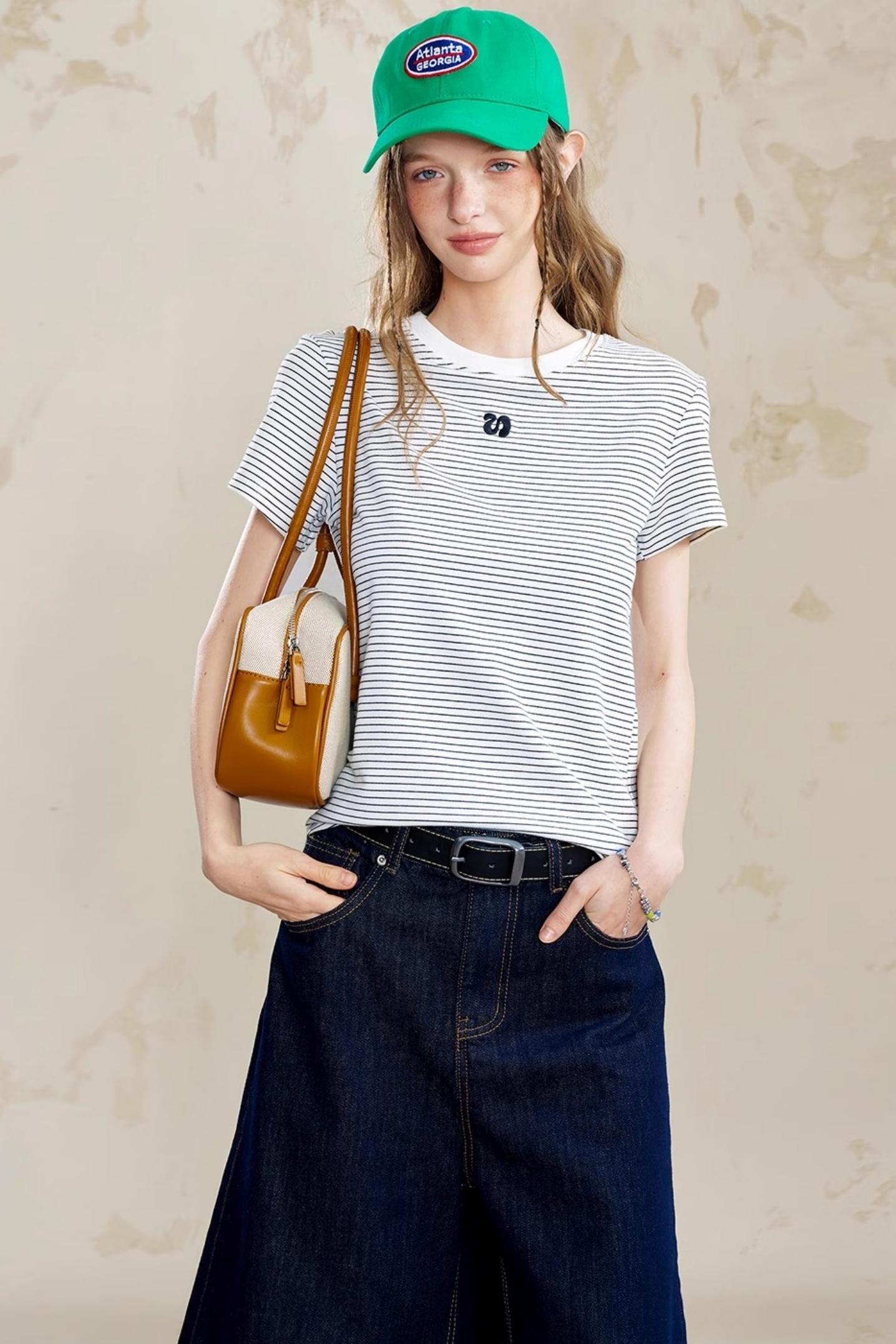 Square Striped Tee