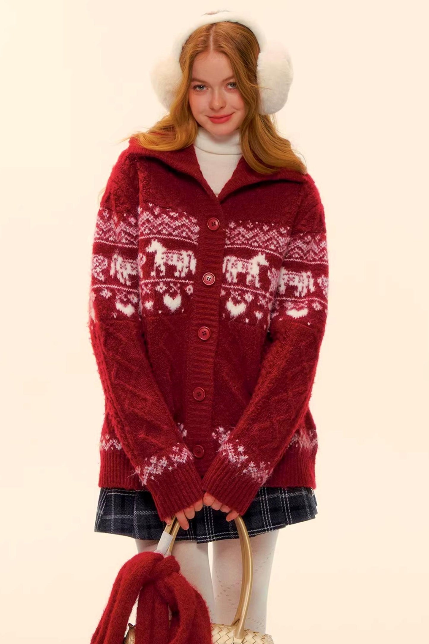 Fair Isle Wool Cardigan