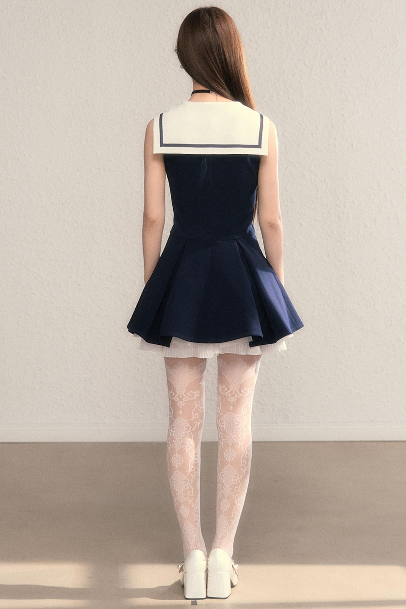 Gray Daughter Navy A-Line Dress