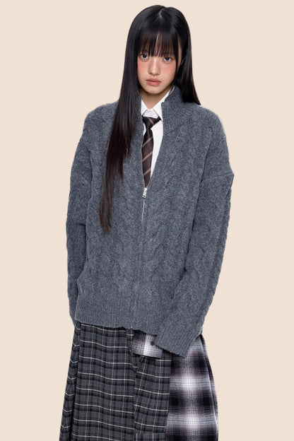 Twisted Knit Cardigan