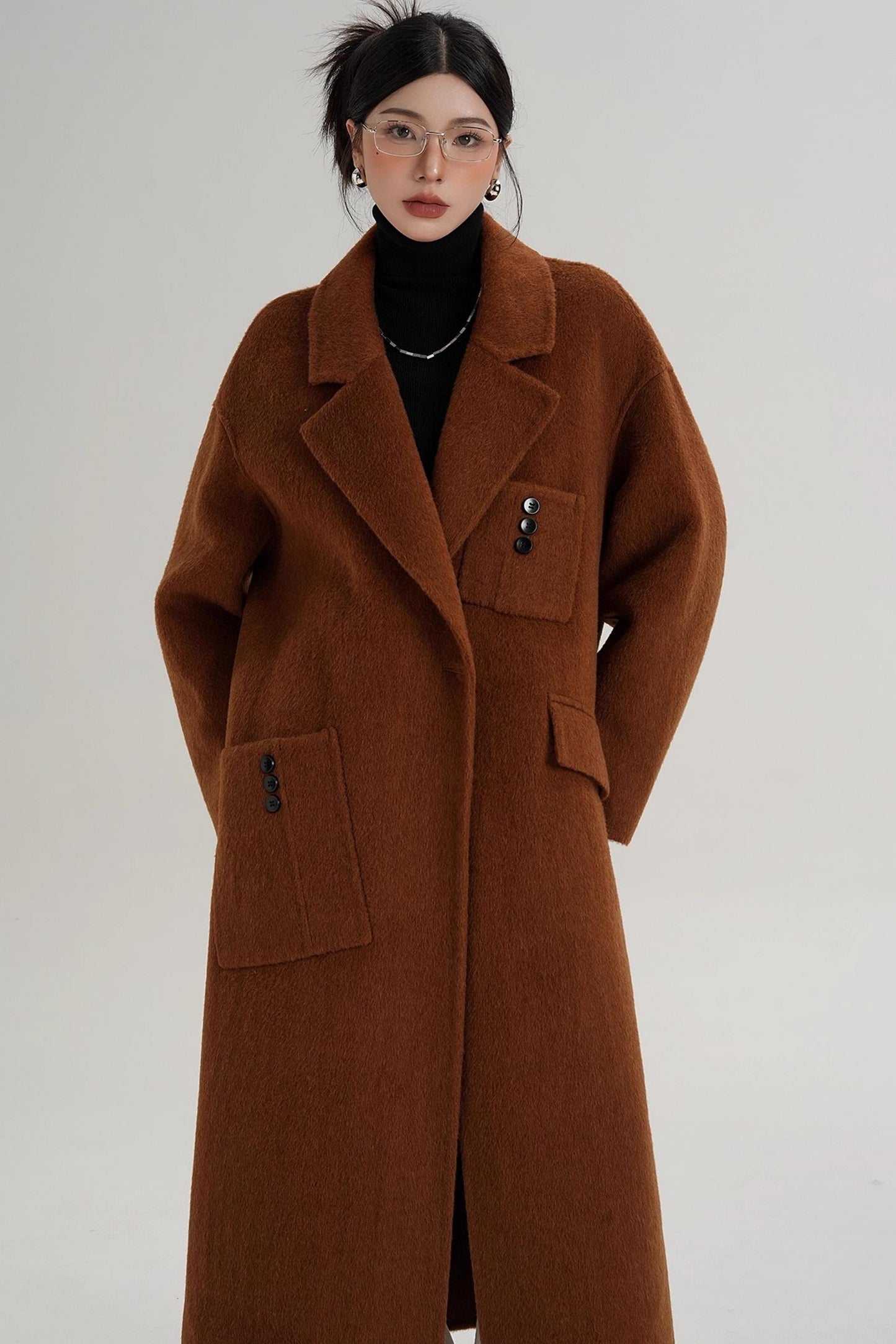 Pocket Design Wool Coat