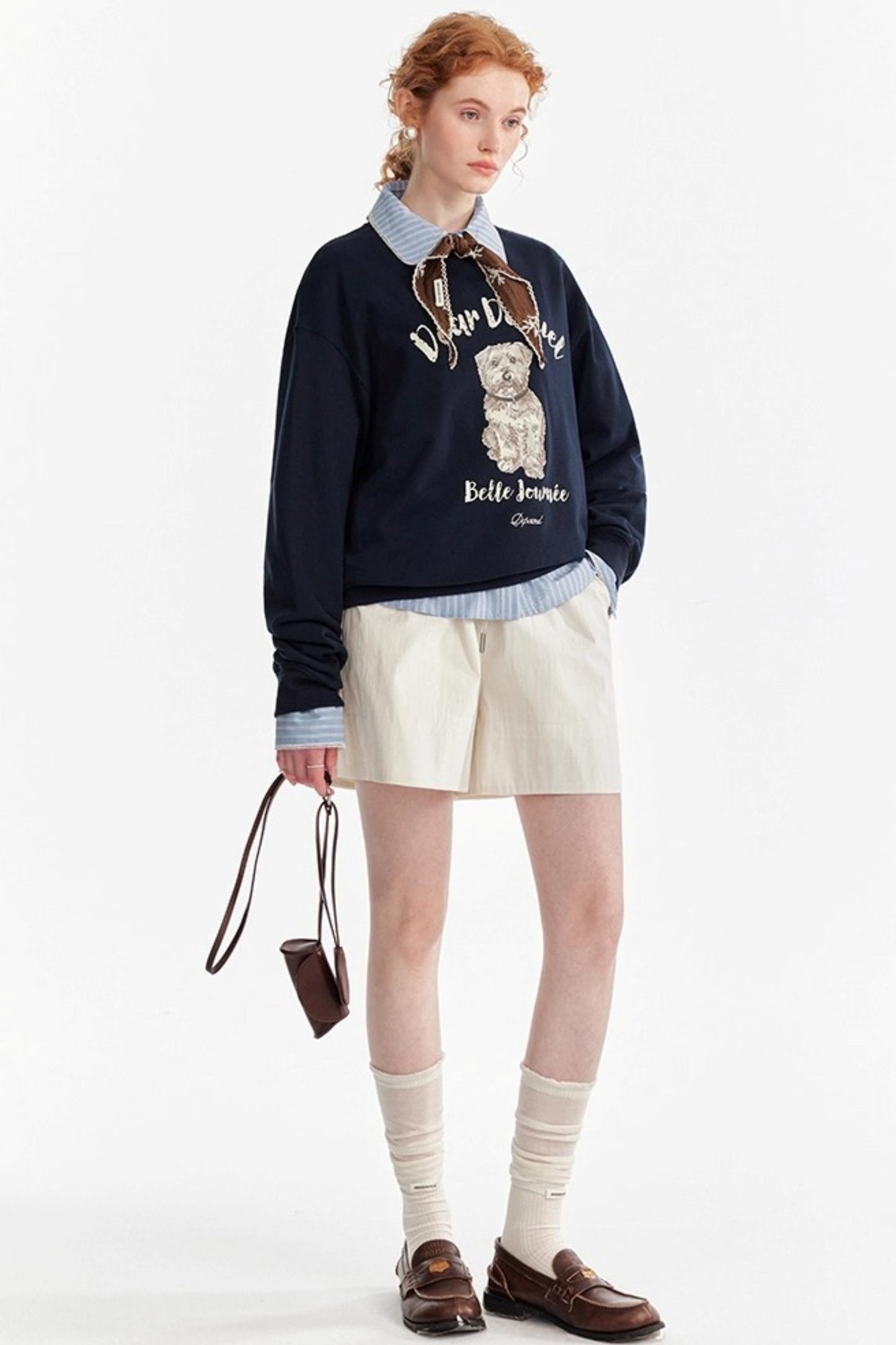 Fun Letter Print Long-Sleeved Sweatshirt