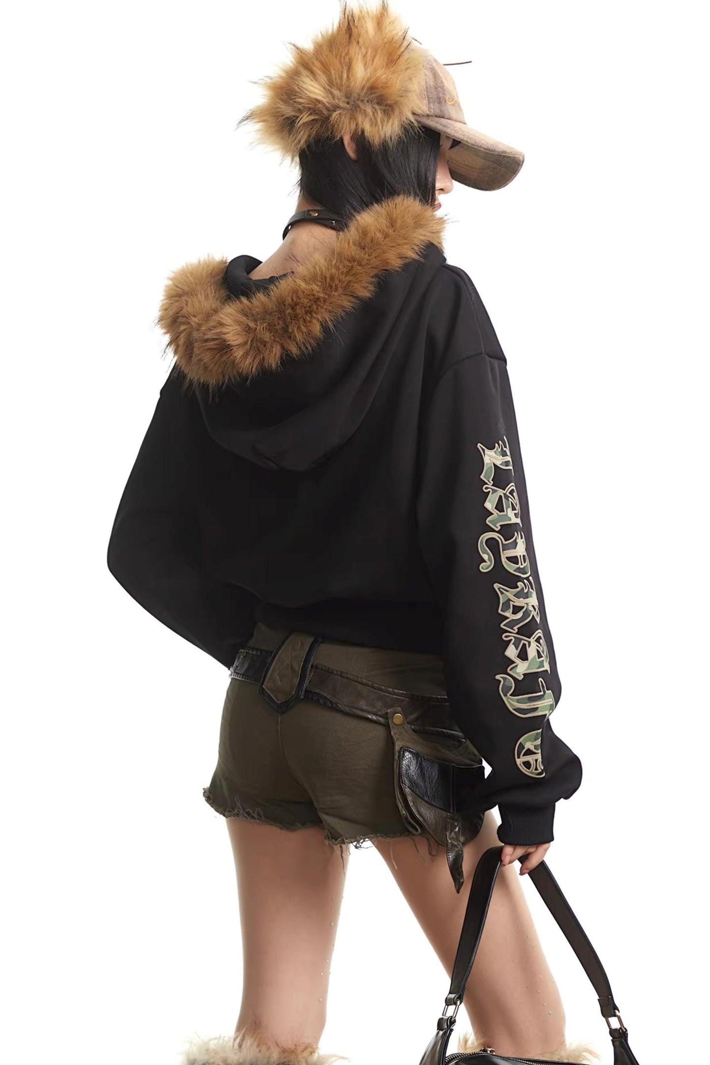 Light Gray Hooded Cardigan Jacket