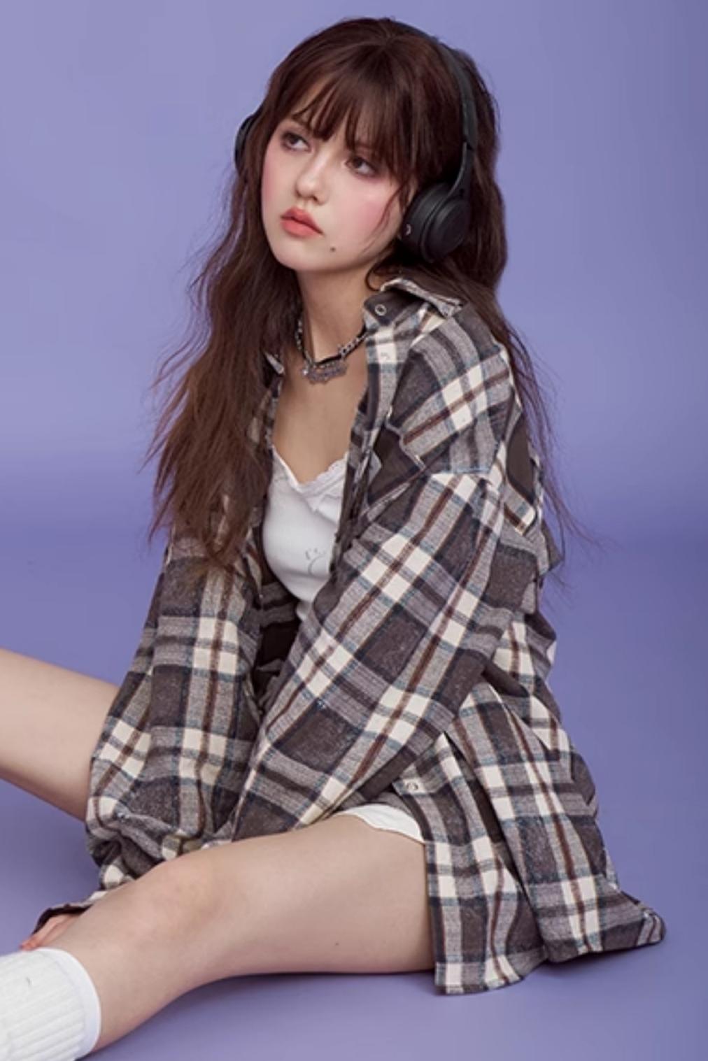 American Casual Loose Shirt Jacket Set-Up