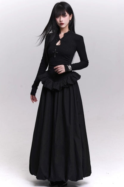 Ghost Girl Gray Knit Dress