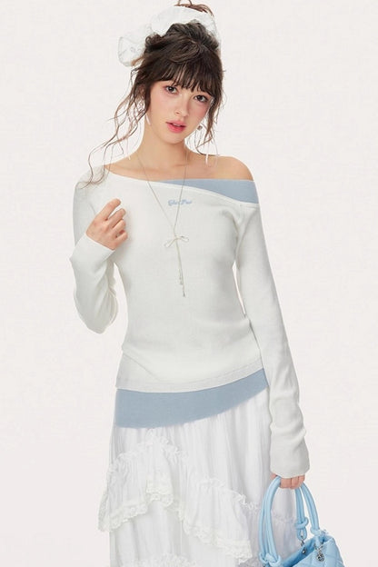 Gentle Embroidery Knitted Sweater
