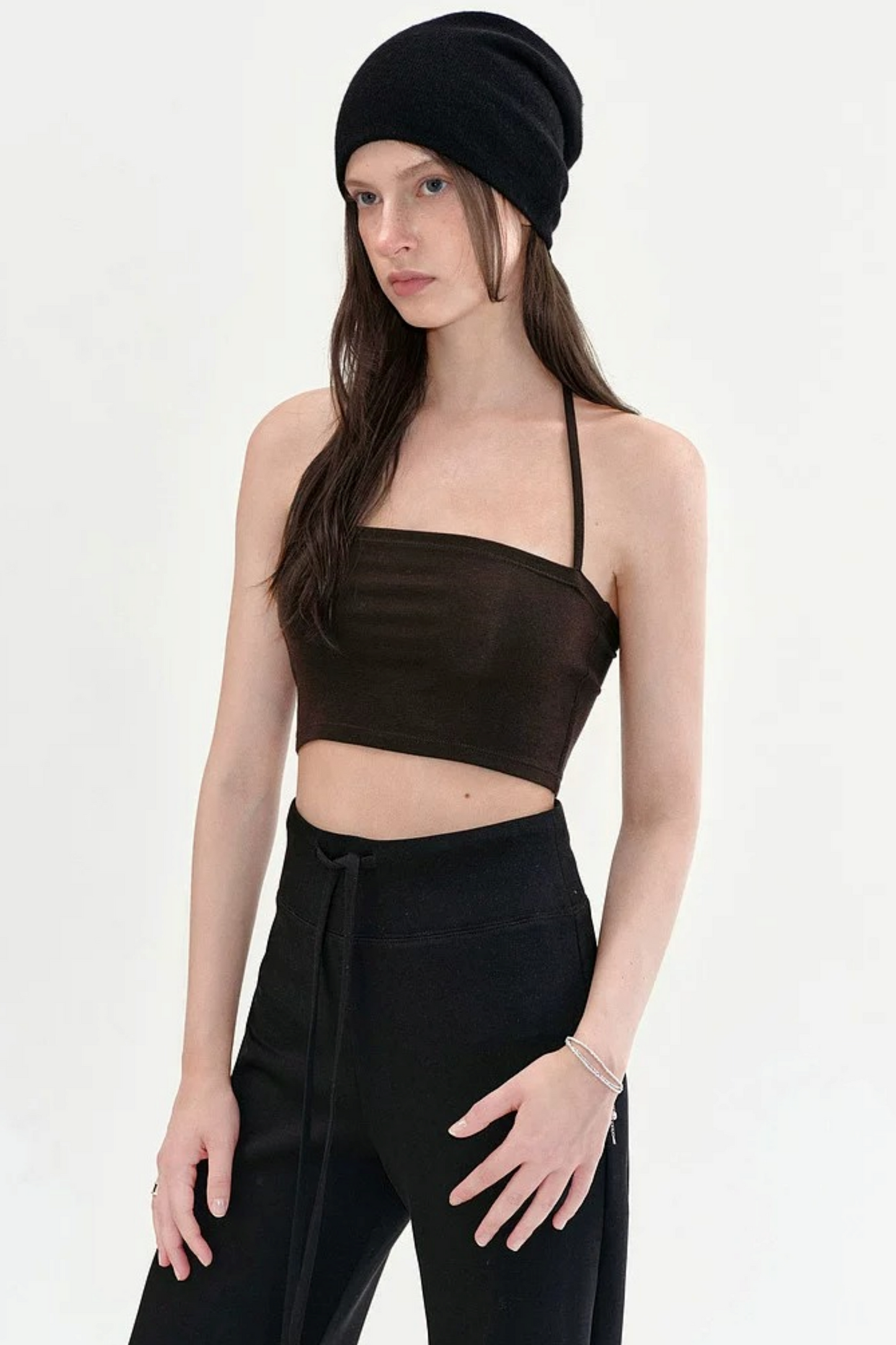 Color-Block Halter Top Set